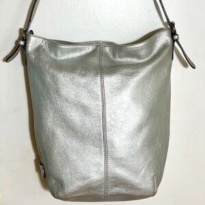 TIGNANELLO-Beautiful Metallic Silver Leather Bag